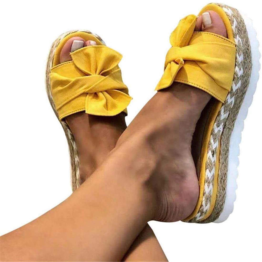 Женские шлепанцы с бантом Летние платформенные, фото №1 Женские шлепанцы с бантом Летние платформенные, фото №1