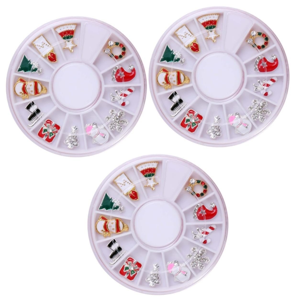 Наклейки POPETPOP 36 шт. Новогодние наклейки Новогодние украшения 3d Металл, фото №1