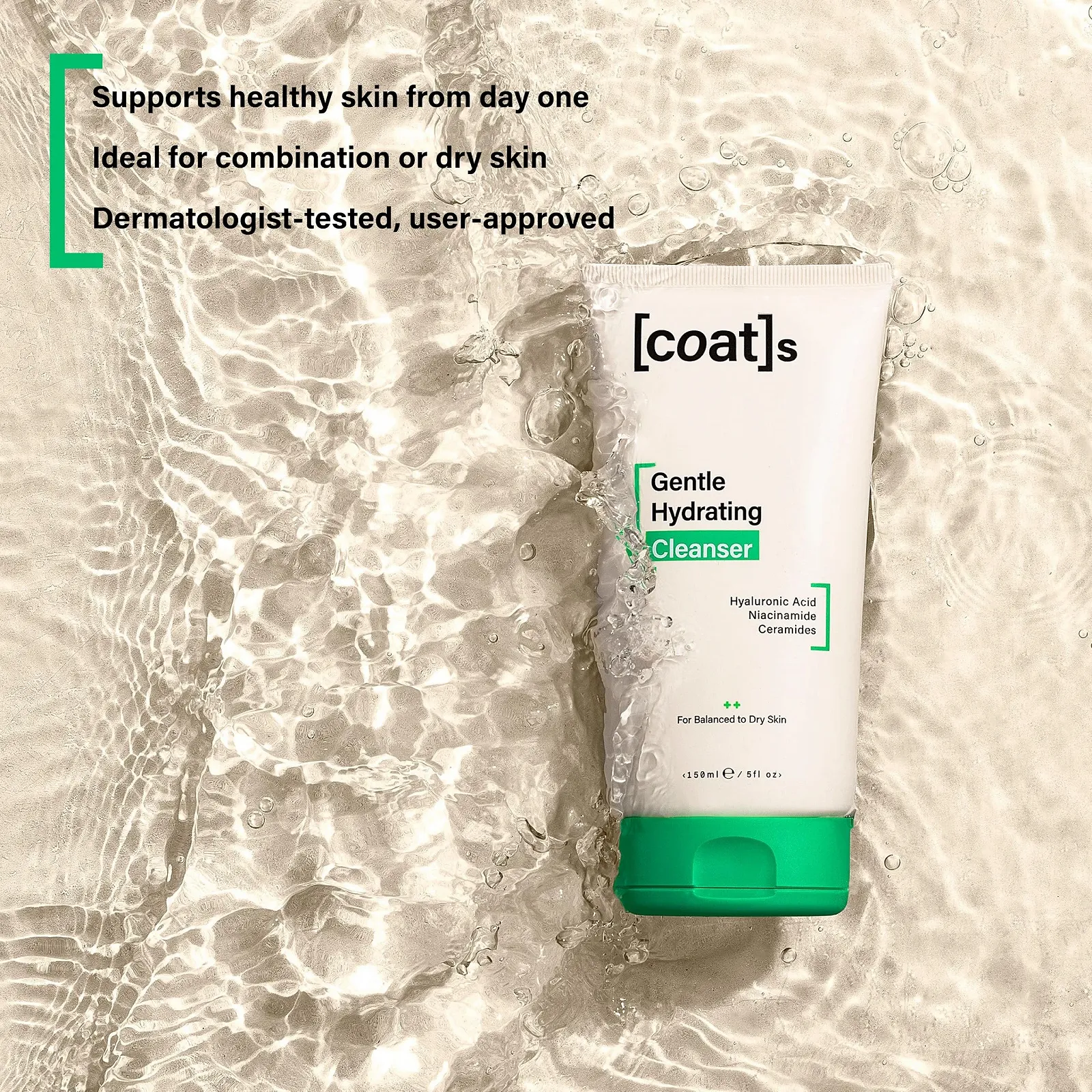Средство для умывания Coats Gentle Hydrating Facial Cleanser с керамидами + гиалуроновой кислотой для увлажнения. Средство для умывания для мужчин и женщин. Средство для снятия макияжа. Для комбинированной и сухой кожи (150 мл), фото №6 Средство для умывания Coats Gentle Hydrating Facial Cleanser с керамидами + гиалуроновой кислотой для увлажнения. Средство для умывания для мужчин и женщин. Средство для снятия макияжа. Для комбинированной и сухой кожи (150 мл), фото №6