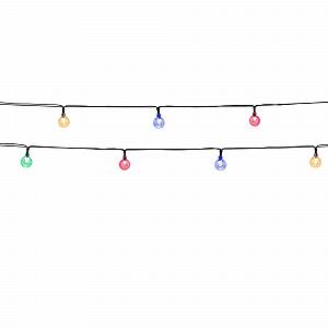 Гирлянда LUMI JARDIN Glitter Ball LED Солнечная, многоцветная, 5.8 м - Фото 1