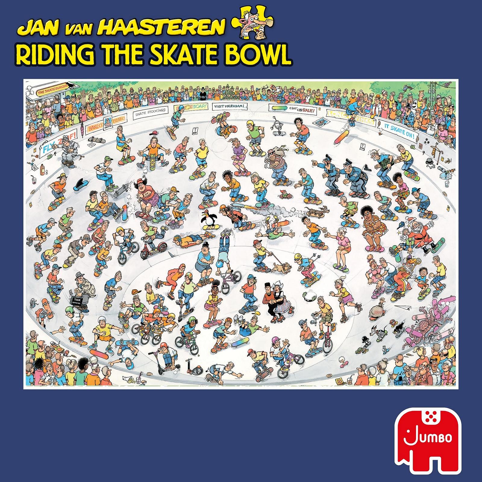 Пазл Jan van Haasteren Skateboarding in the Bowl 1000 елементів, фото №7