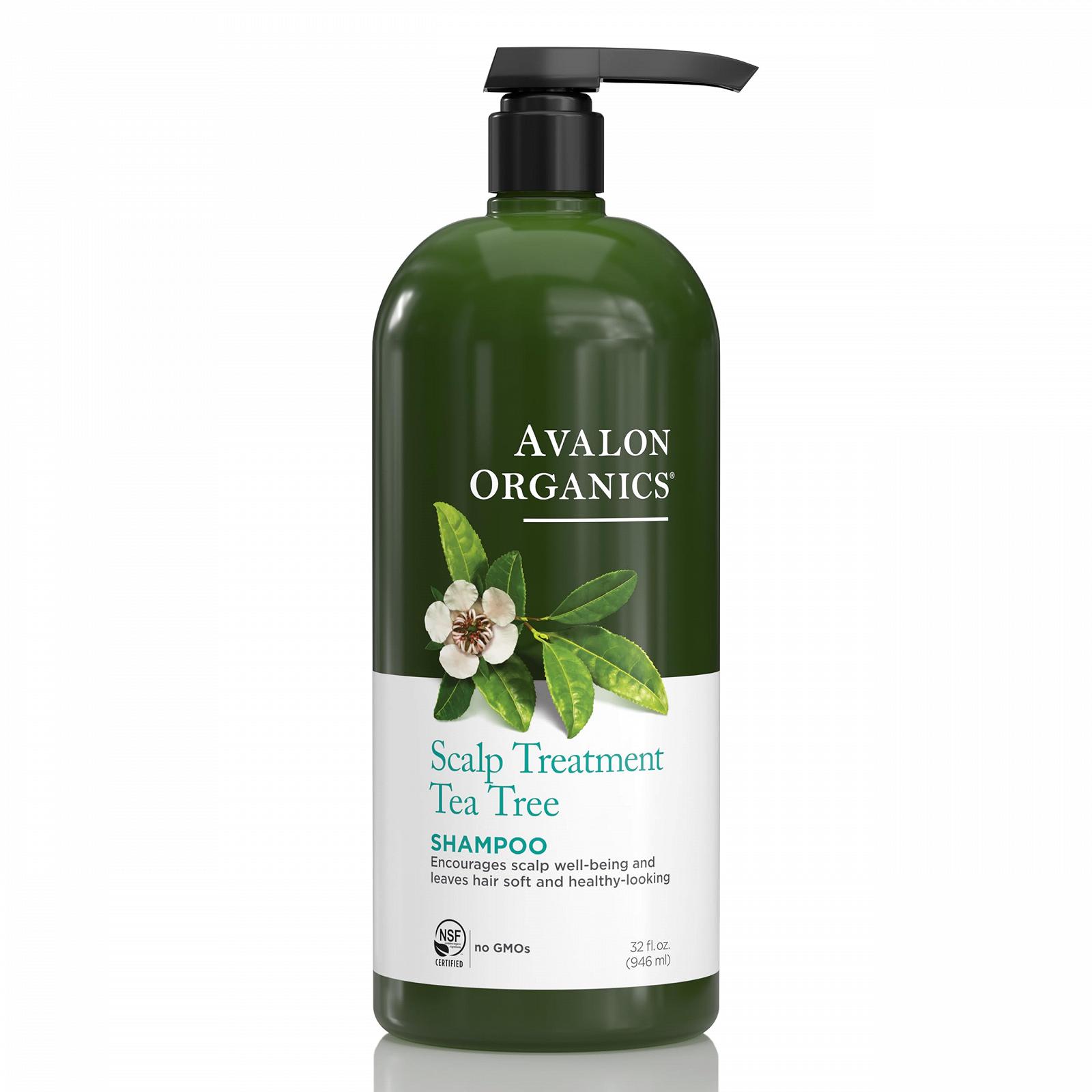 Шампунь Avalon Organics Tea Tree для лікування шкіри голови, 946 мл, фото №1