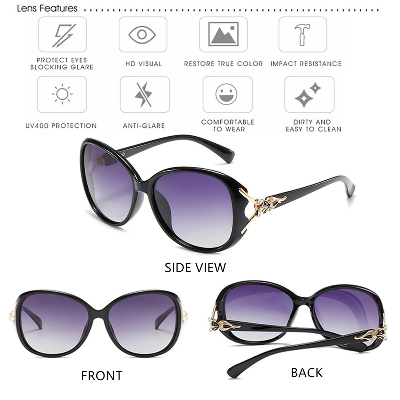 Солнцезащитные очки FSMILING Ретро Оверсайз Набор из 6 пар Модные Классические винтажные Большие 100% защита от УФ лучей, фото №4