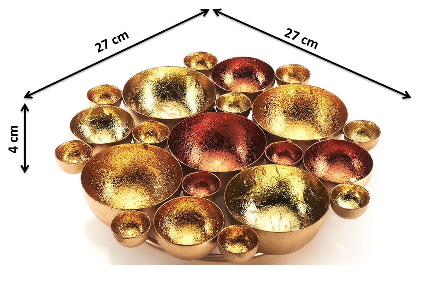 Подсвечник Kobolo Decorative Bubble металлический в золотом и бронзовом цвете, фото №5