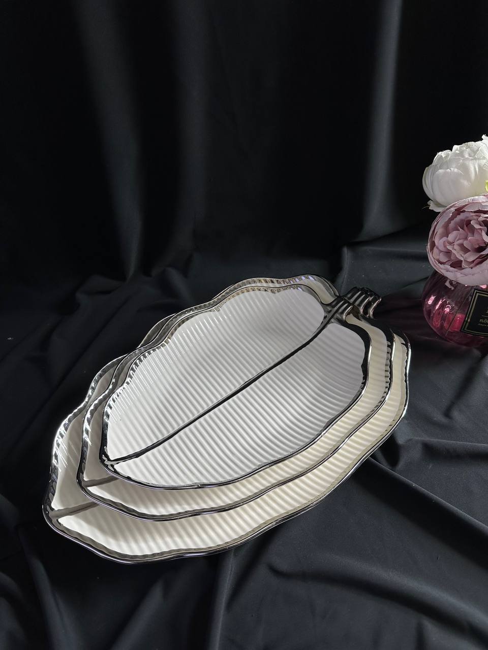 Сервіровочні тарілочки Листочки 3 шт, фото №1 Сервіровочні тарілочки Листочки 3 шт, фото №1