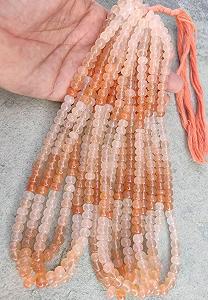 Бусины Круглые Персик Авантюрин гладкие 8-8.5 мм, нить длиной 8 дюймов камень для ожерелья и браслета synthetic.ua - Фото 1