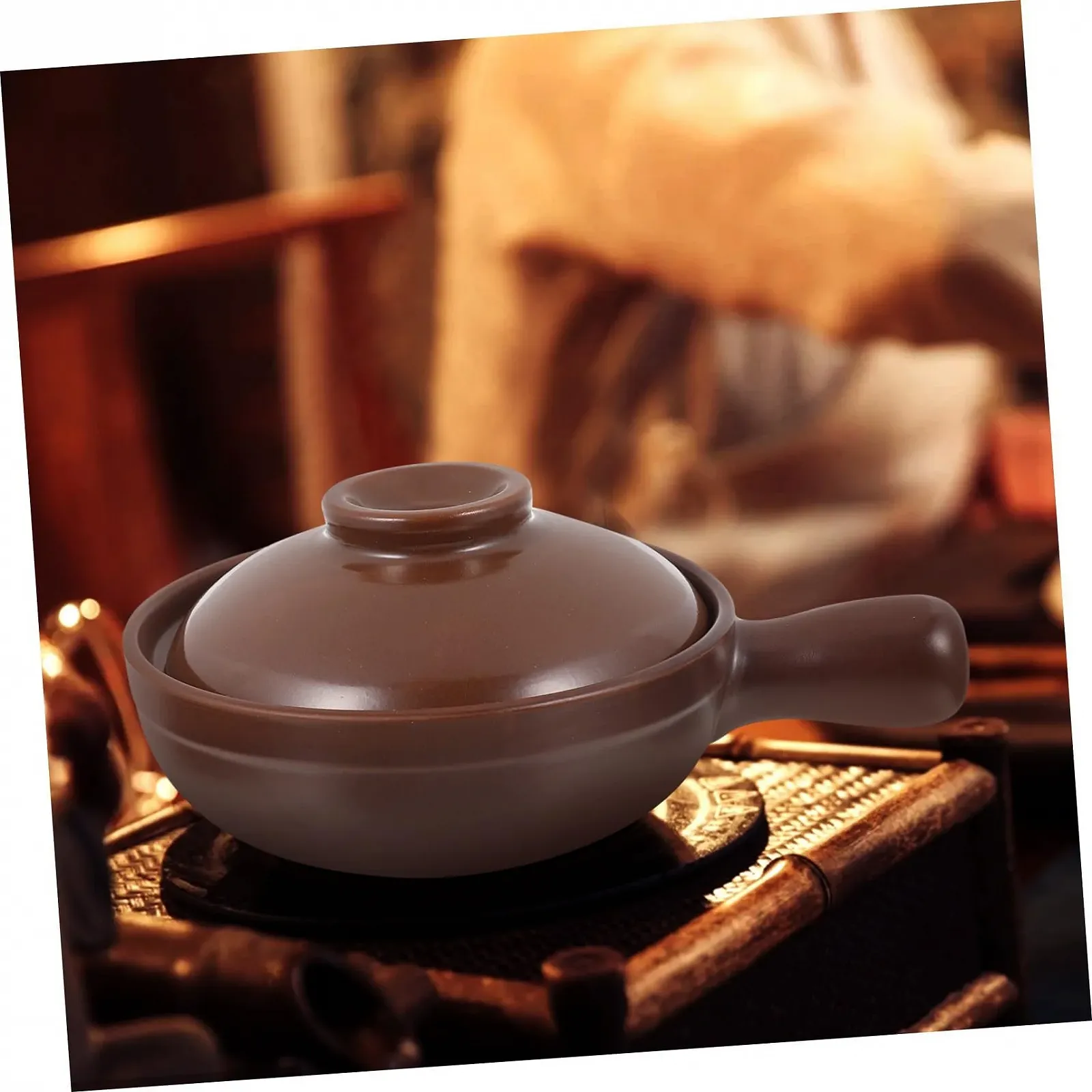 Набор кастрюль керамических GALPADA с ручкой термостойкий для тушения и духовки, фото №8