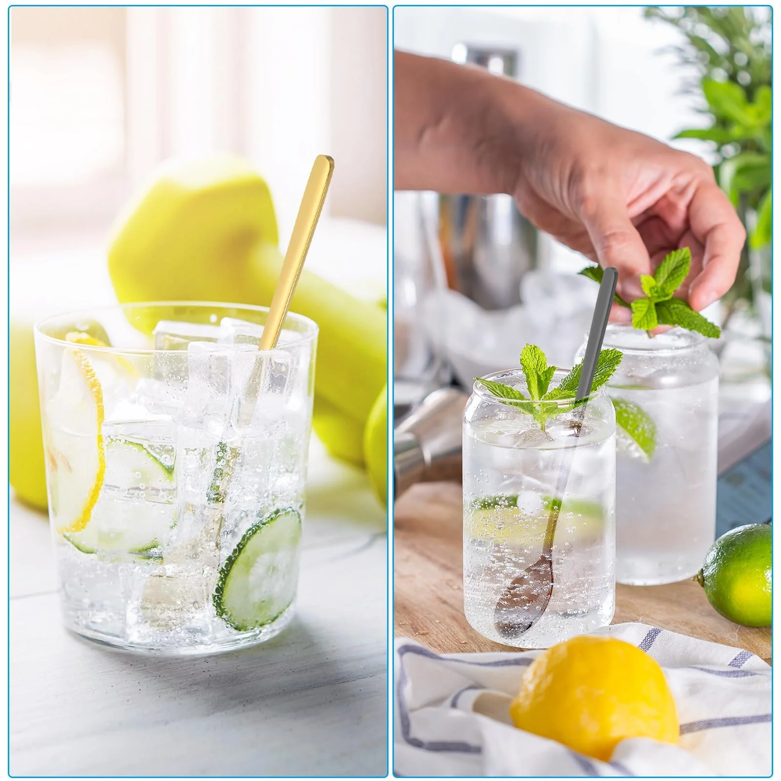 Ложка для холодного чаю Patikil з довгою ручкою, 6 штук, фото №4