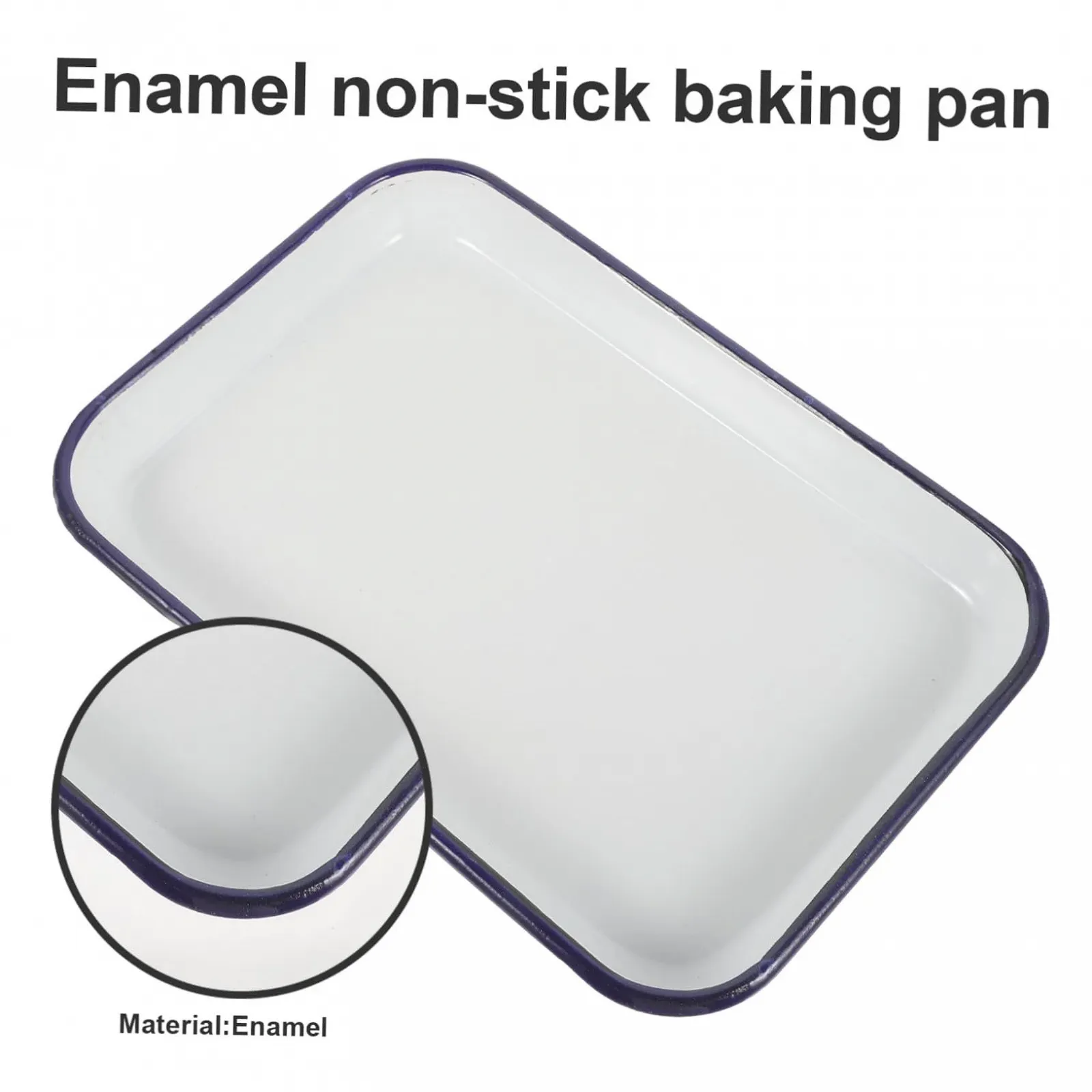 Форма для запікання прямокутна емальована антипригарна, фото №4