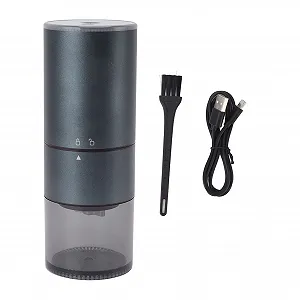 Электрическая кофемолка, многофункциональная кофемолка 200 Вт, мельница для специй, съемный контейнер с лезвиями из нержавеющей стали, щетка для чистки в комплекте Синяя - Фото 1