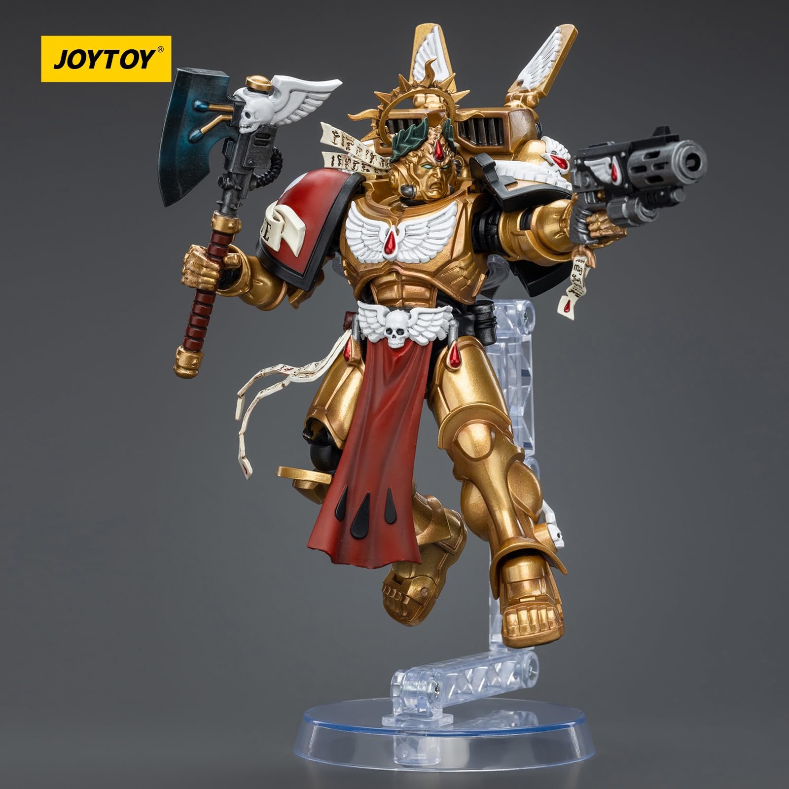 Фигурка JOYTOY Warhammer 40k Blood Angels Commander Dante, масштаб 1/18, коллекционная модель, фото №4