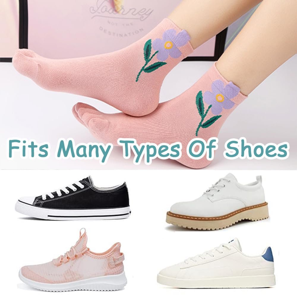 Носки с пальцами Женские хлопковые носки с пятью пальцами Носки с 5 пальцами Милые носки с новым анималистическим узором Разноцветные спортивные носки для бега - 5 пар, фото №6