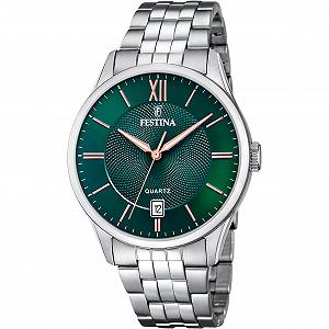 Годинник Festina Casual F20425/7 Зелений Класичний synthetic.ua - Фото 1