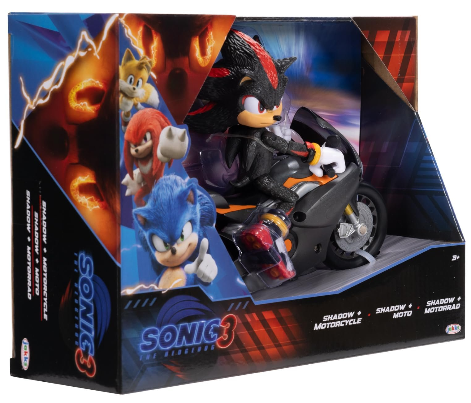 Фігурка Сонік Шедоу з мотоциклом Jakks Pacific / Sonic 3 Movie Shadow Sonic / 12,7 см, фото №8