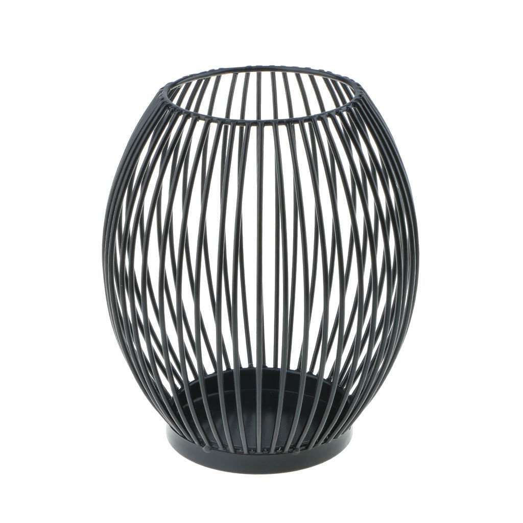Подсвечник D Dolity Metal Wire Candle Holder Oval Basket Holder Small, фото №2