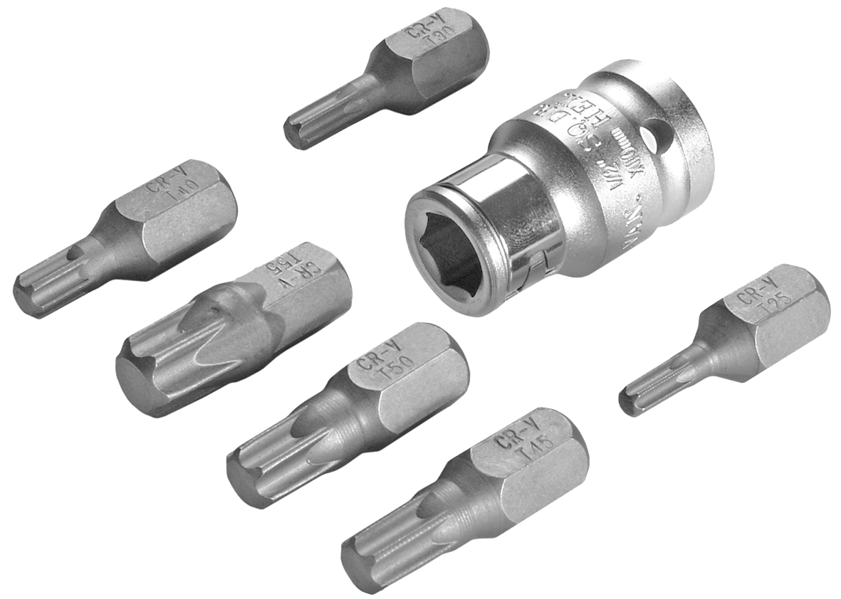 Набор бит SW-STAHL 04421SB 3/8" T-профиль T25-T55 7 предметов, фото №1