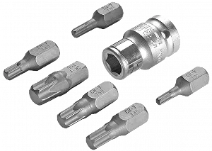 Набор бит SW-STAHL 04421SB 3/8" T-профиль T25-T55 7 предметов - Фото 1