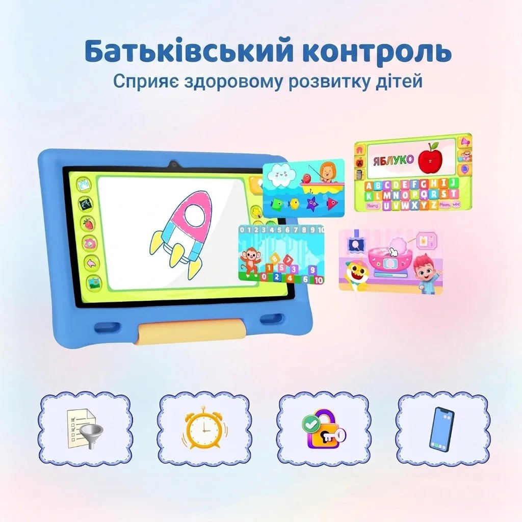 Планшет 10.1" Ainmel KT1026 3+13/128Gb 8 ядер Android 14 Чорно-сірий, фото №4