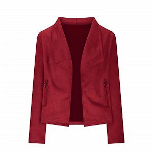 Куртка Женская Мотоциклетная Suede Look Голубая - Фото 1