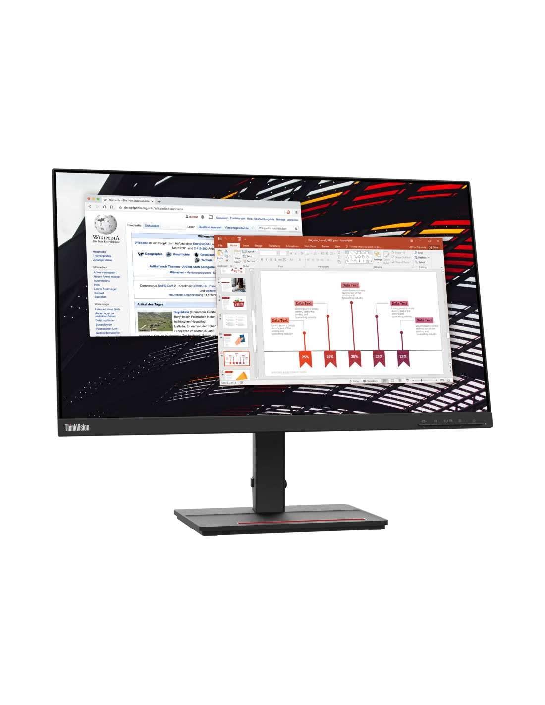 Монитор Lenovo ThinkVision S24e-20 24" 1920 x 1080 VA Черный, фото №1