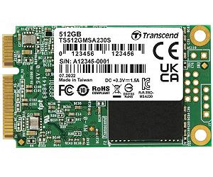 Твердотільний накопичувач mSATA 512Gb Transcend 230S 3D TLC 560/500 MB/s TS512GMSA230S - Фото 1
