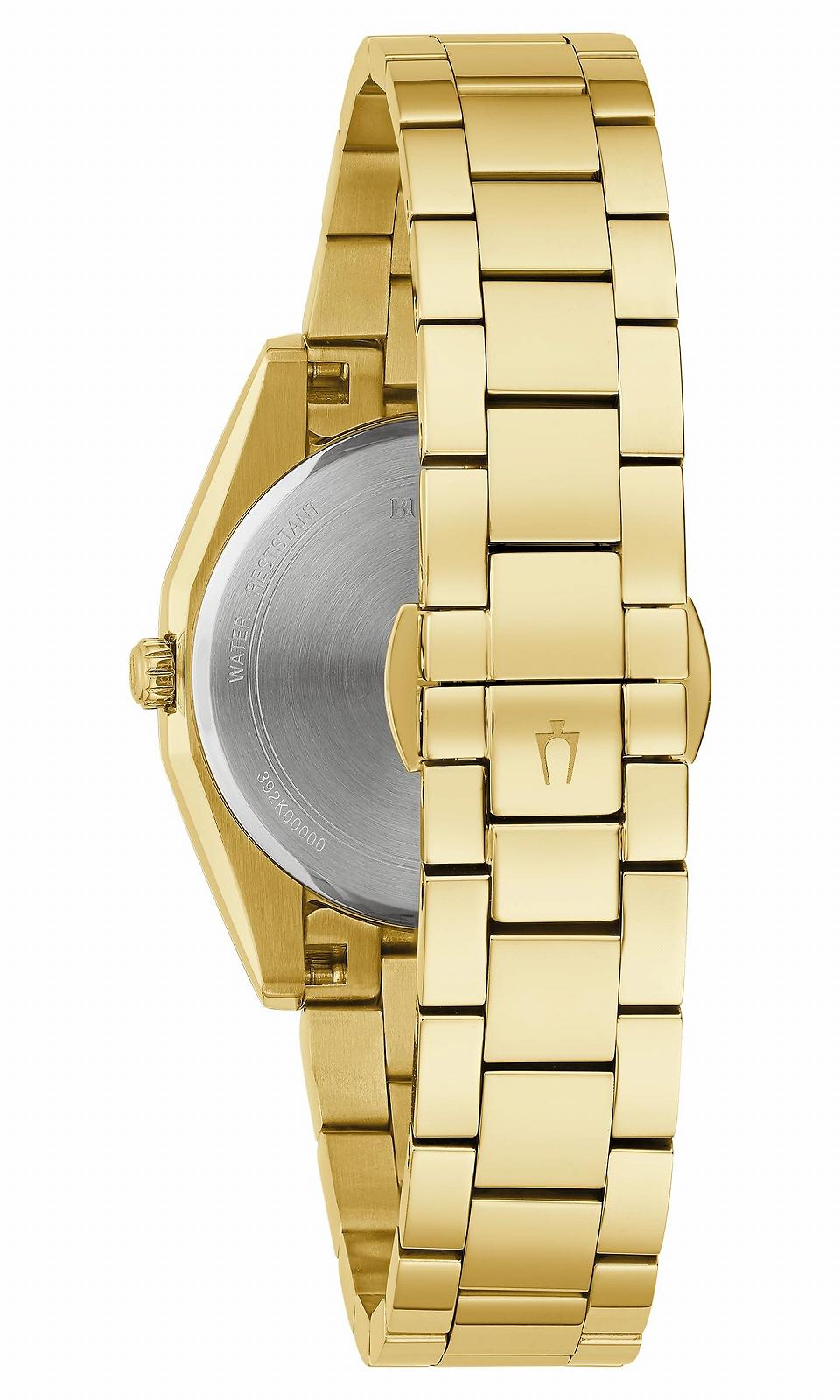 Женские аналоговые часы Bulova 97P172 Золотой, фото №3