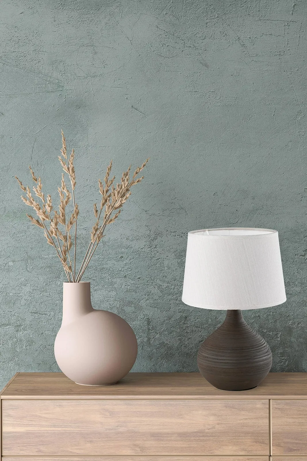 Настільна лампа Beate Керамічна з тканинним абажуром 1 x E14 макс. 40 Вт 29 см Біла, фото №3