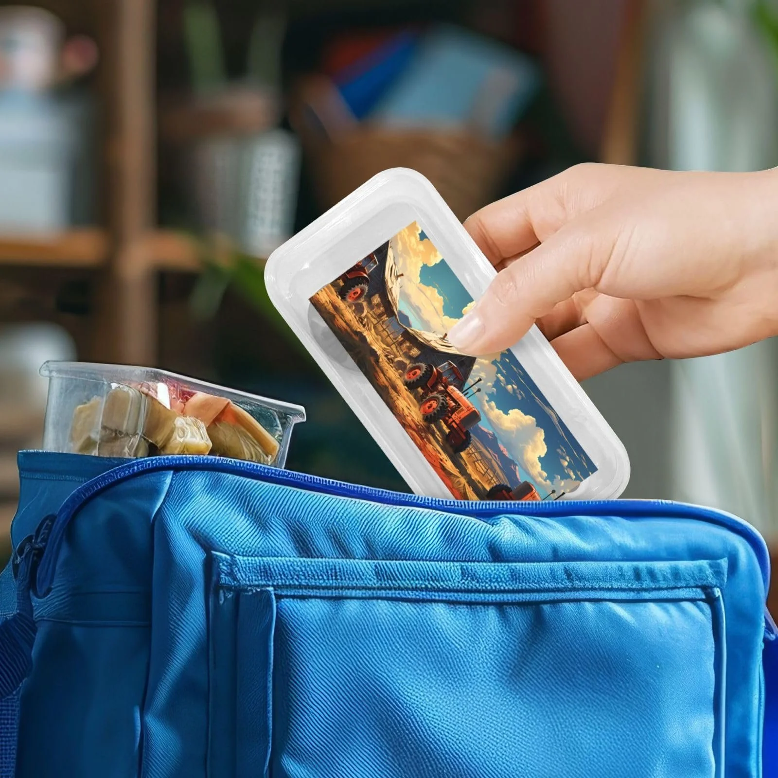 Дитячий набір столових приборів з малюнком Червоного Трактора Ферми, три предмети, багаторазовий, фото №7 Дитячий набір столових приборів з малюнком Червоного Трактора Ферми, три предмети, багаторазовий, фото №7