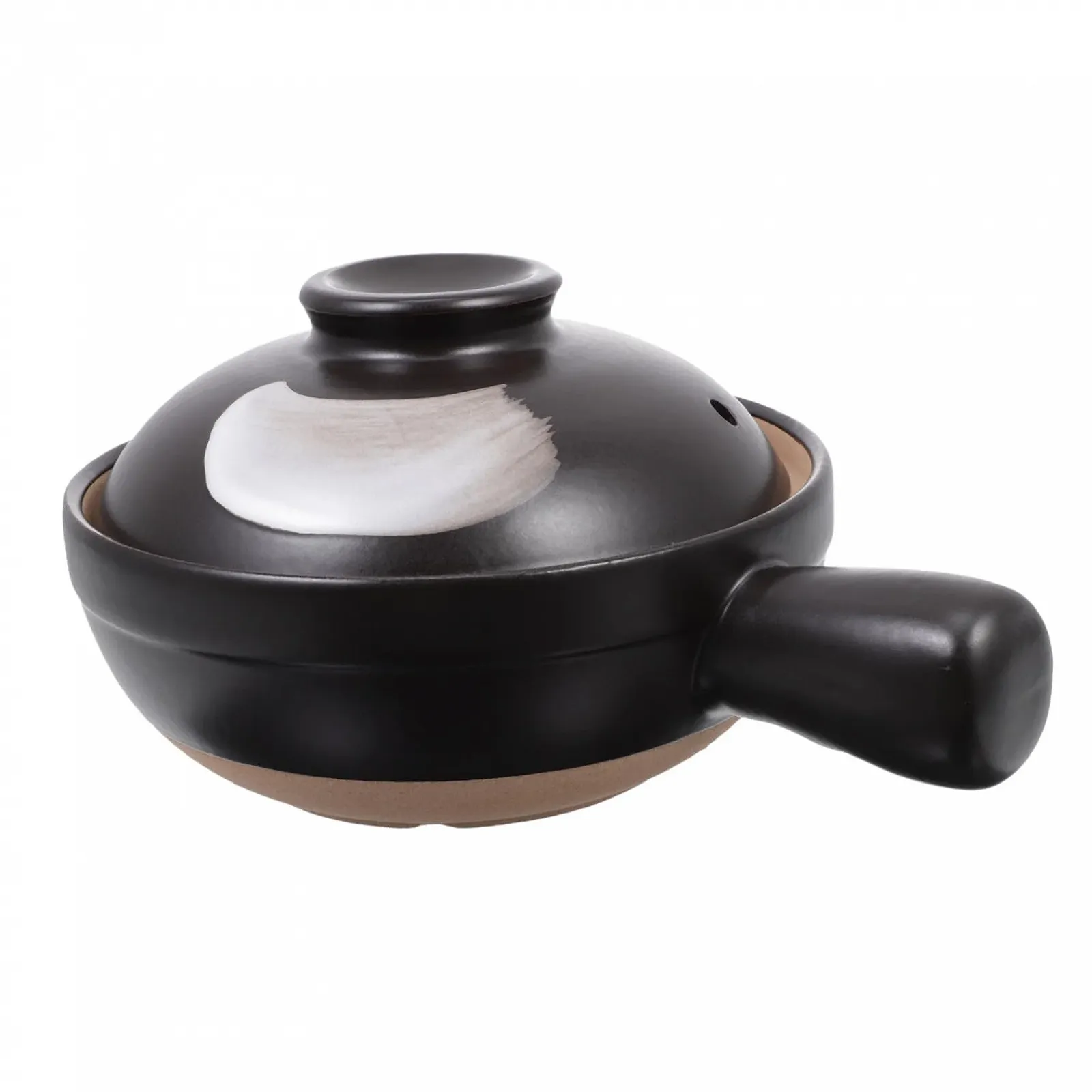 Кастрюля для супа Toyvian с ручкой, керамическая с крышкой, для 1 человека, фото №1