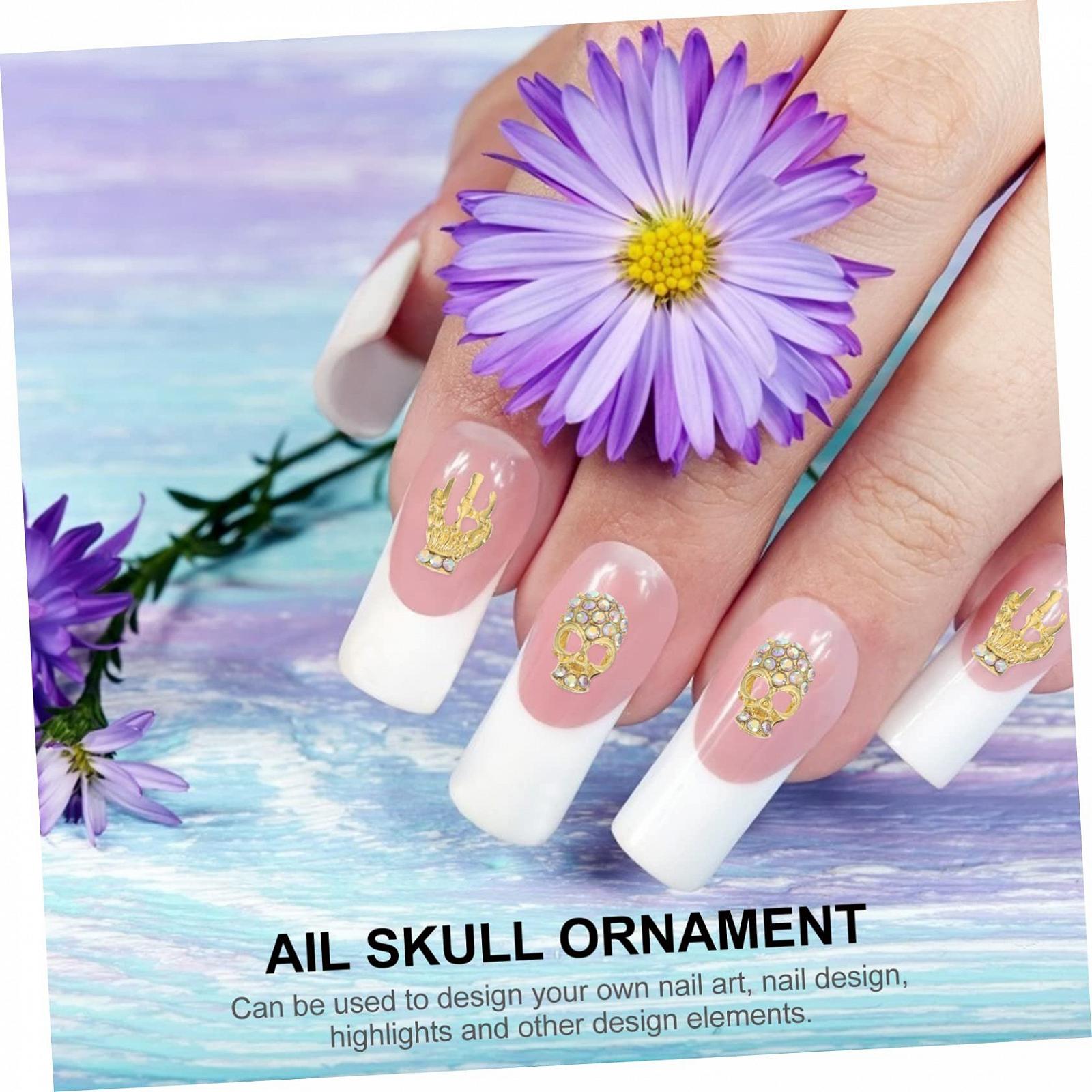 Украшения для ногтей Череп, 40 шт., фото №3 Украшения для ногтей Череп, 40 шт., фото №3