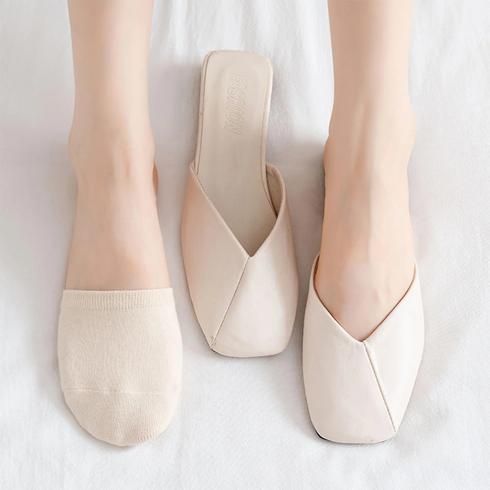 Шкарпетки з пальцями ZOCONE, 4 пари, жіночі, щиколотки, фото №6