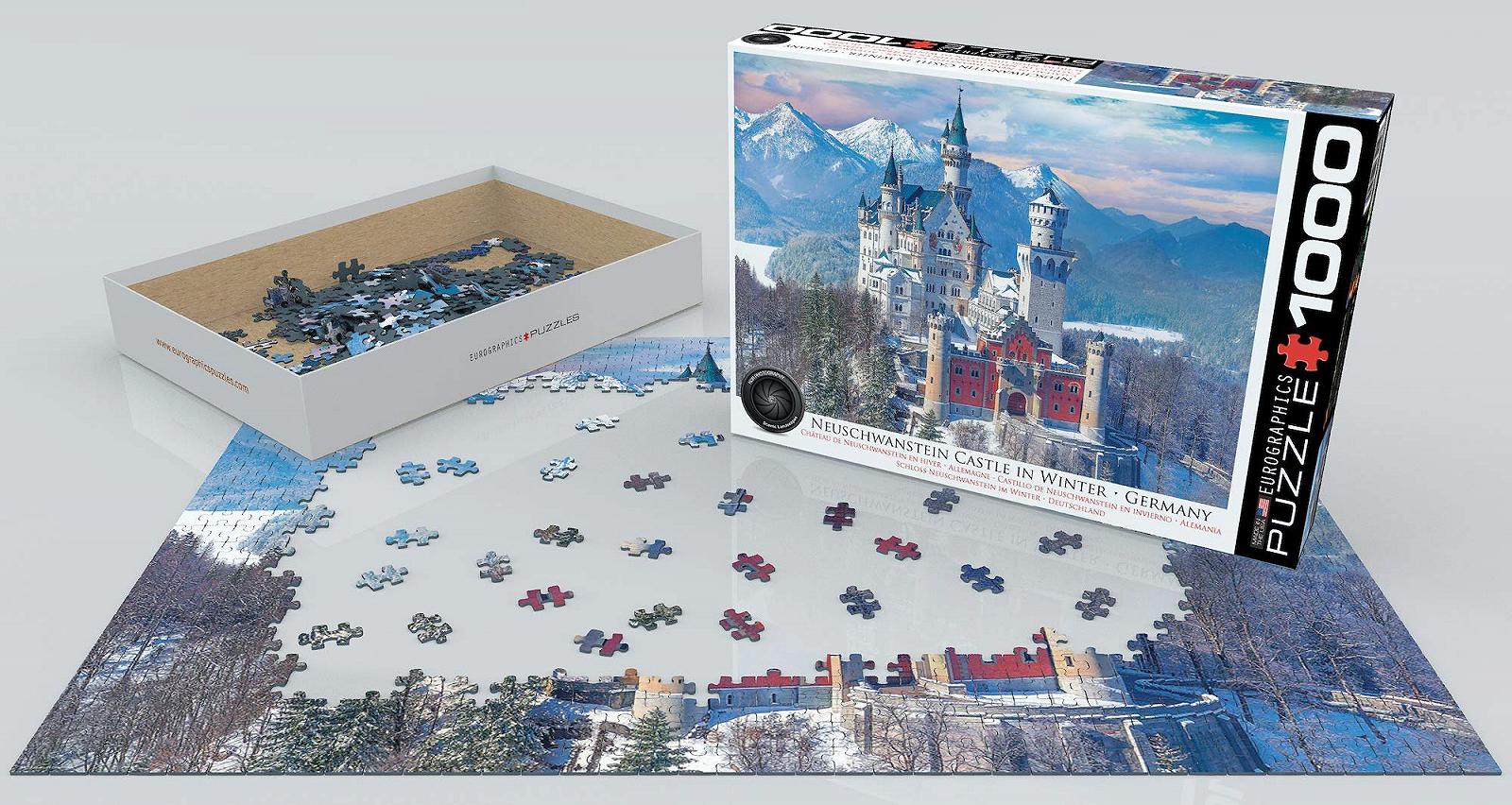 Пазл EuroGraphics 6000-5419 Neuschwanstein Castle in Winter, фото №3