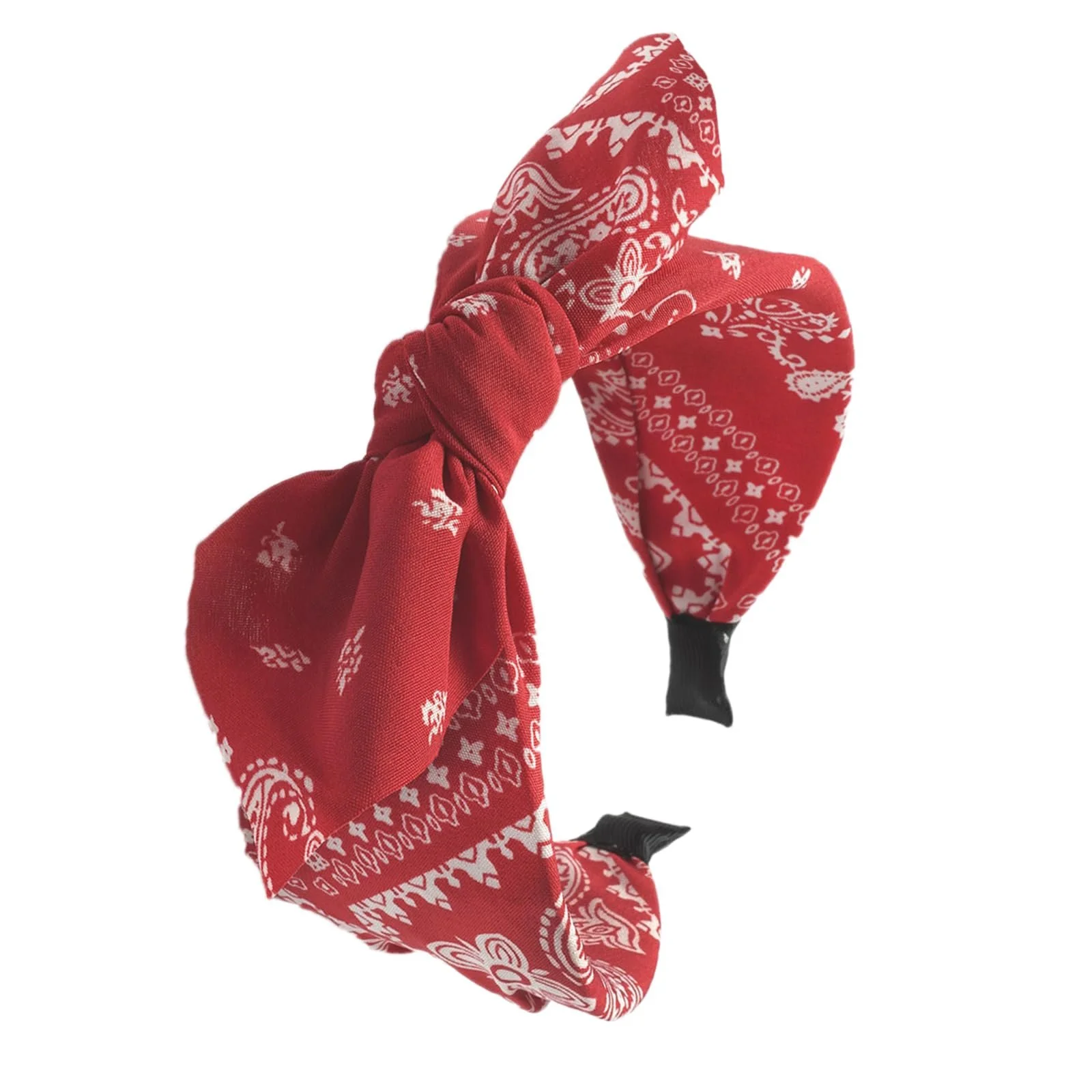 Обруч на голову з широким бантом для жінок, фото №5