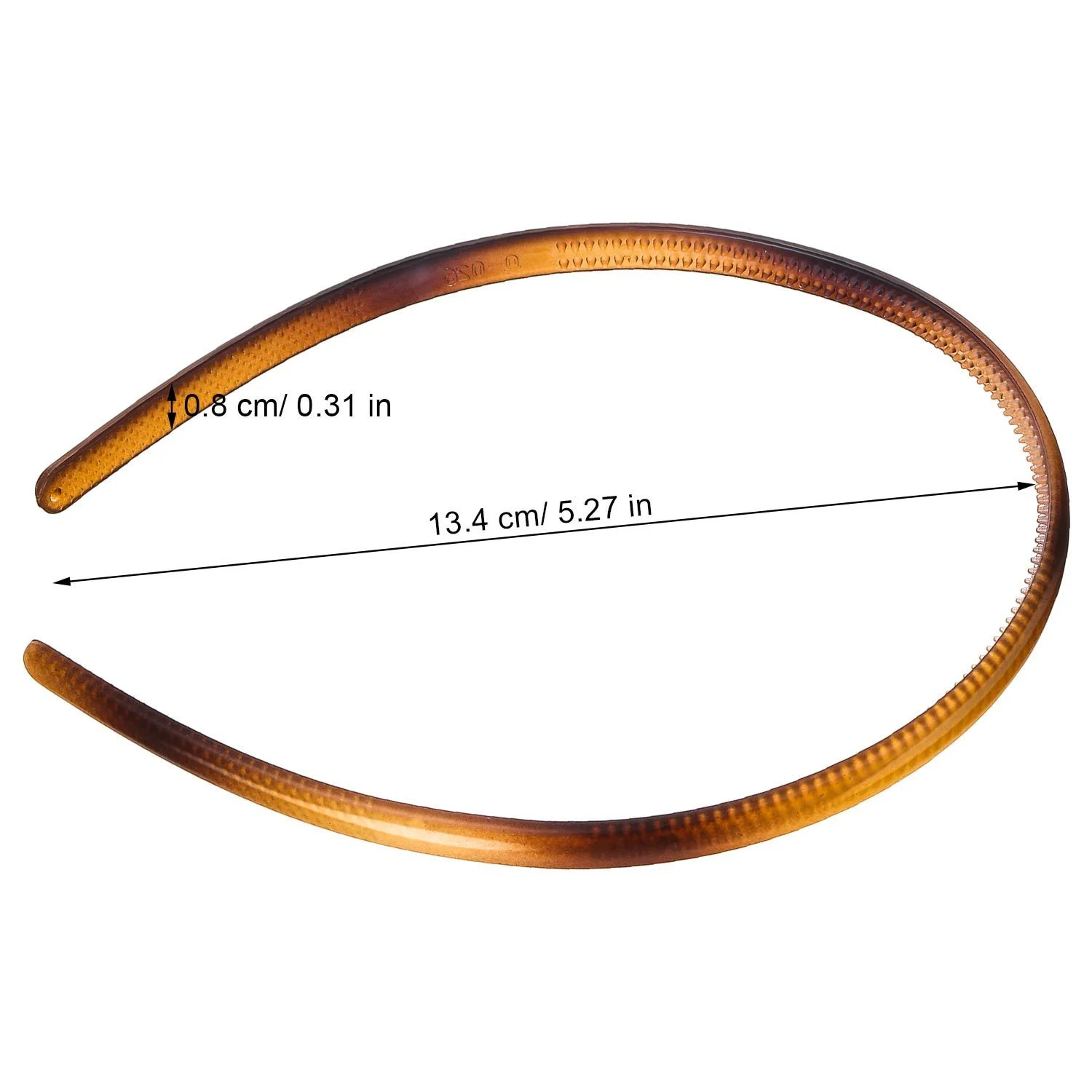 Обруч для волосся Пластиковий Простий 8 мм, 6 штук, Багатокольоровий, фото №5