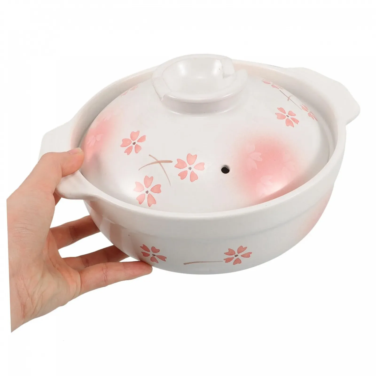 Каструля TOYANDONA Japanese Coarse керамічна з кришкою термостійка для газових плит, фото №7