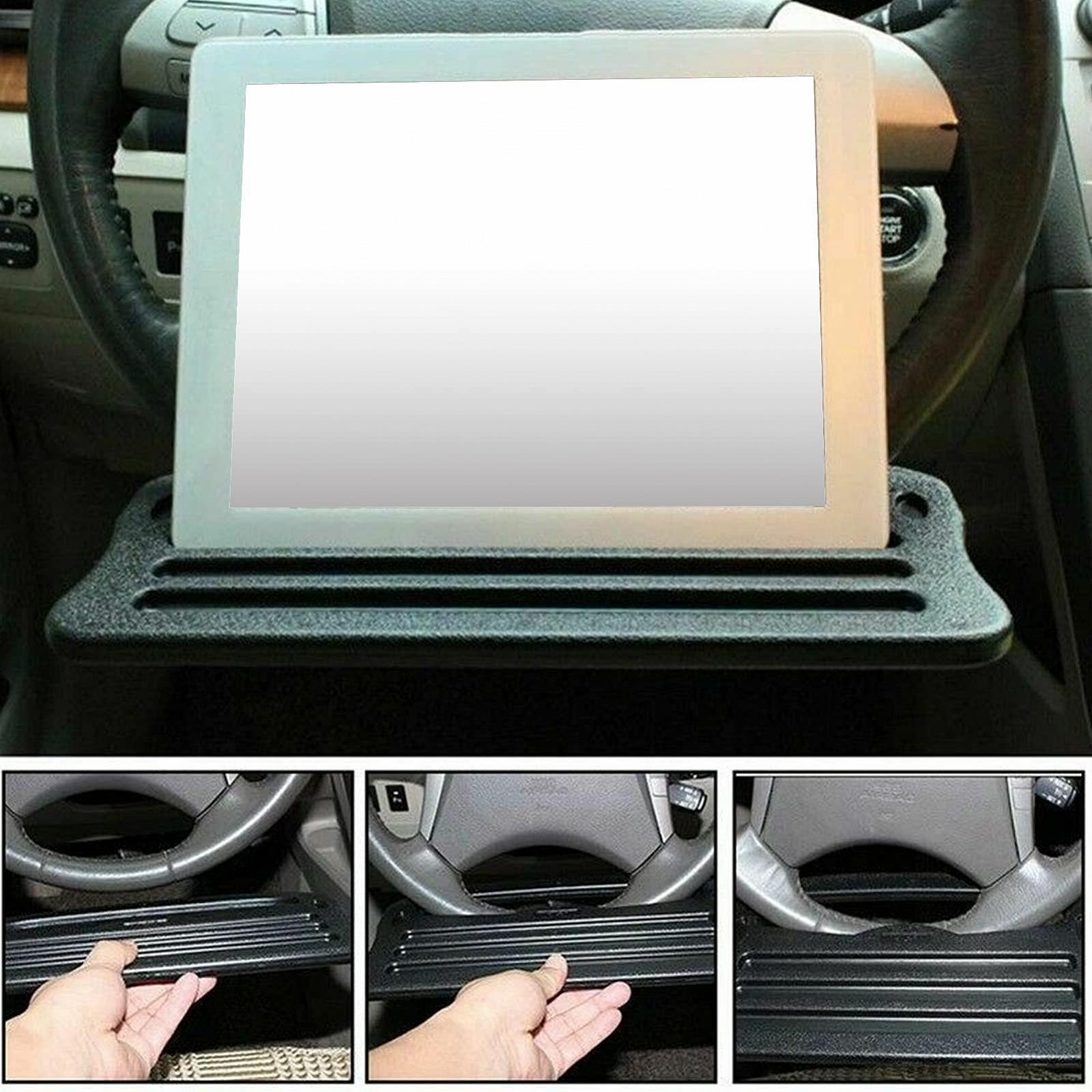 Підставка для ноутбука на кермо. Стільниця з рифленою задньою частиною для їжі, напоїв та аксесуарів, фото №6