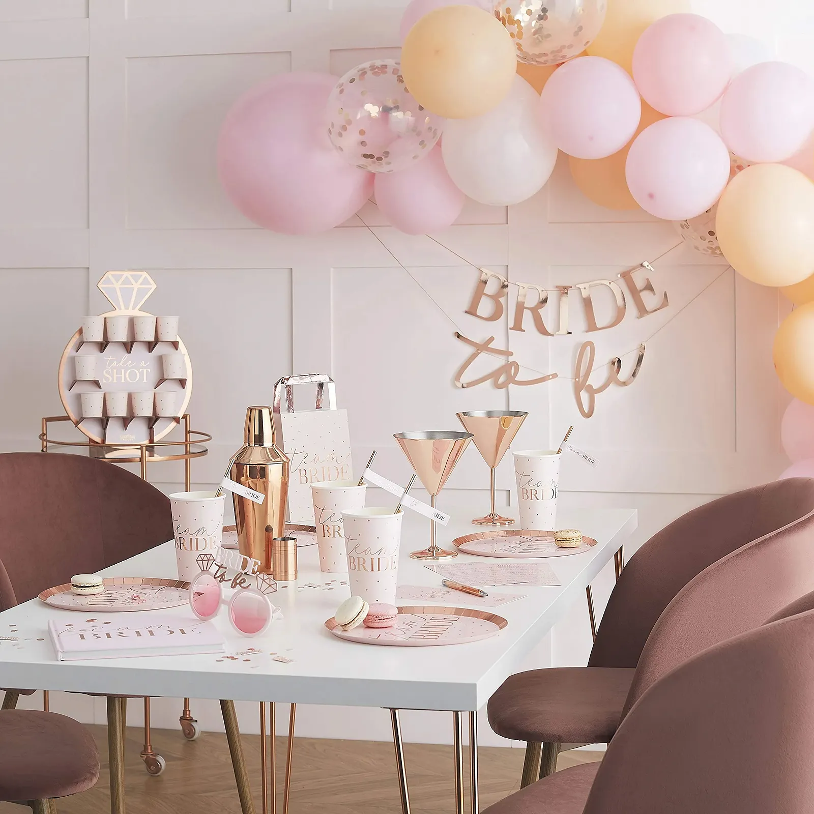 Обруч для волосся Ginger Ray Bride To Be Метал Весілля, фото №2