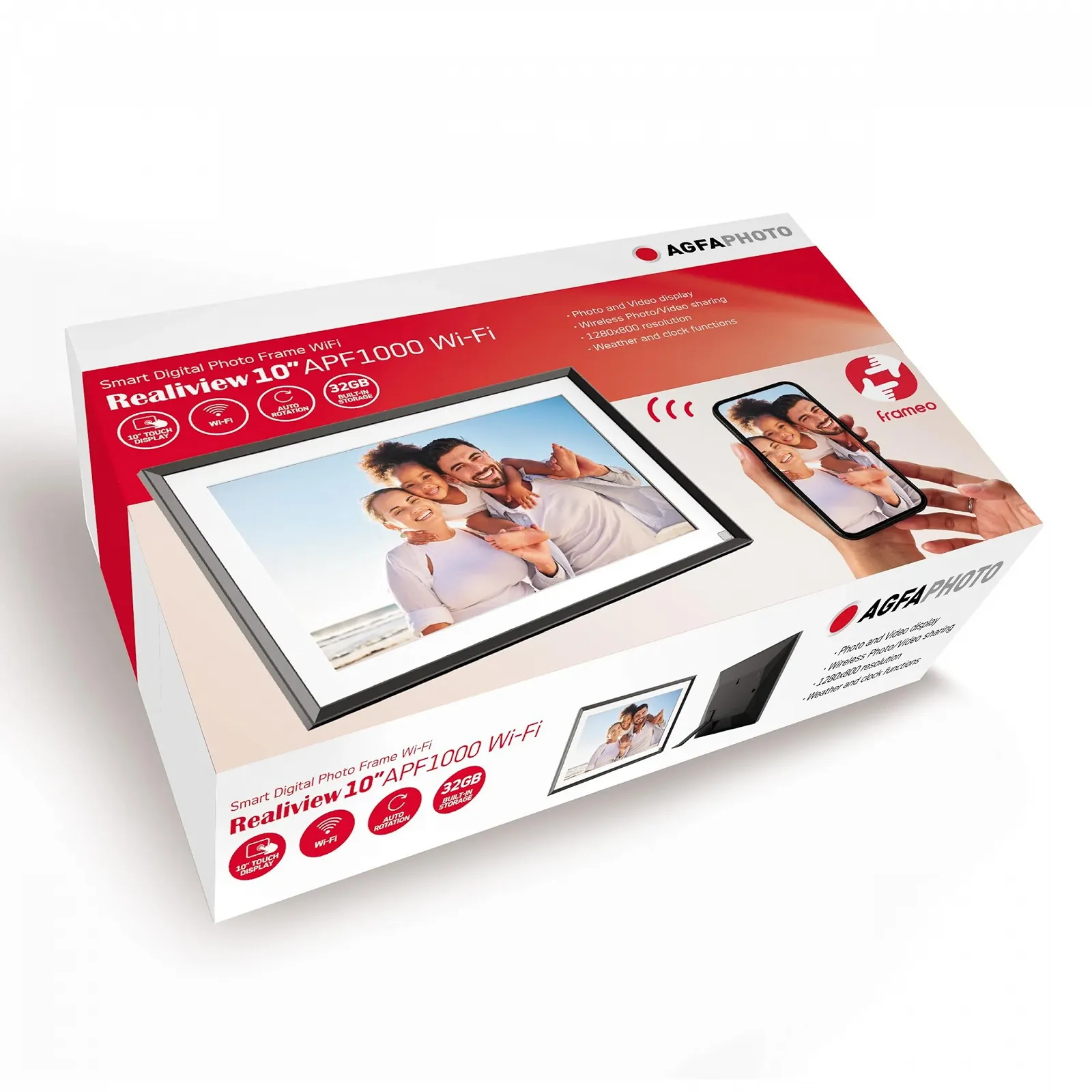 Цифровая фоторамка AGFA Photo Realiview APF1000 Wi-Fi 10 дюймов 32 GB 1200 × 800 Черная, фото №4 Цифровая фоторамка AGFA Photo Realiview APF1000 Wi-Fi 10 дюймов 32 GB 1200 × 800 Черная, фото №4