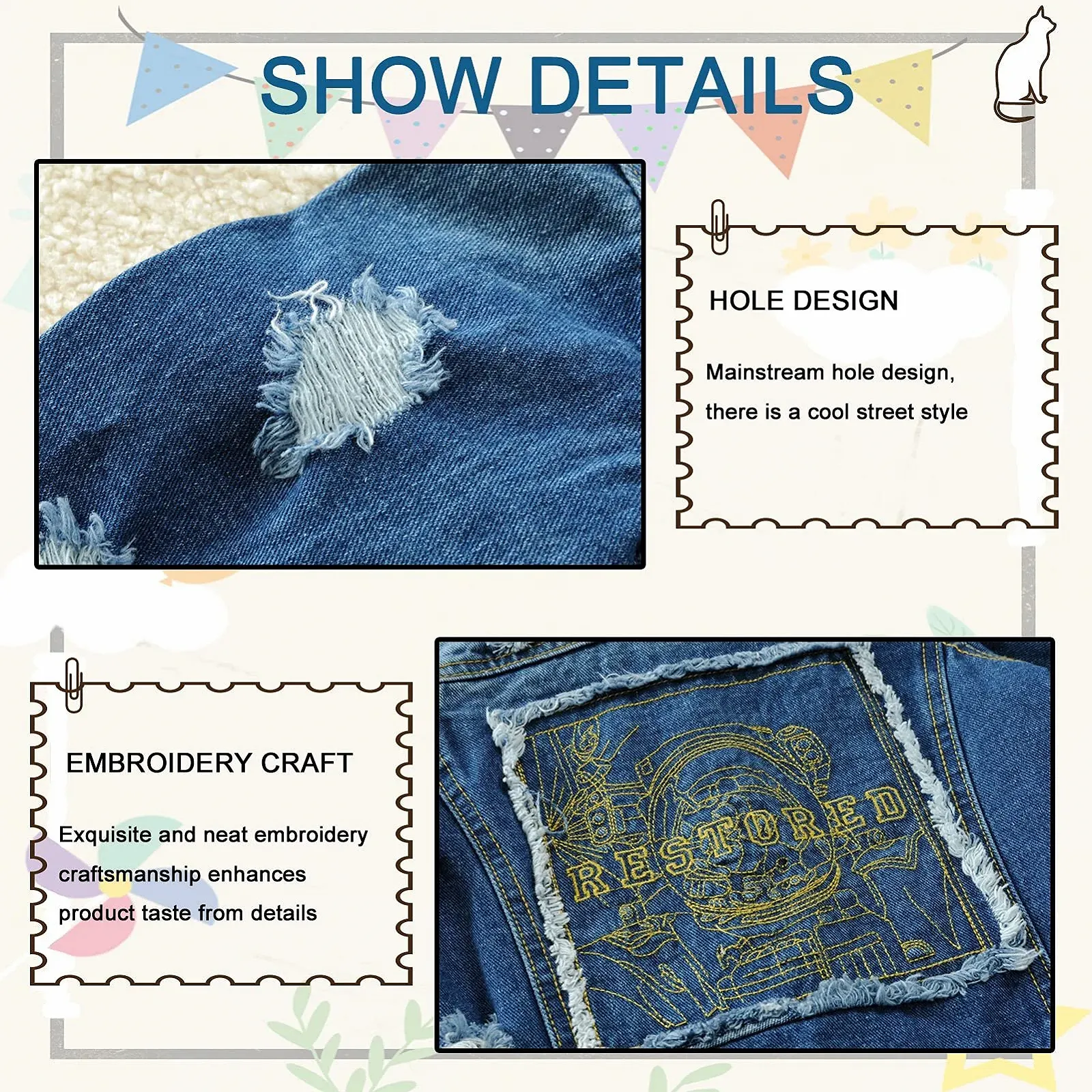 Джинсова куртка для хлопчиків L SERVER, денімова, бавовняна, весняно-осіння, фото №5 Джинсова куртка для хлопчиків L SERVER, денімова, бавовняна, весняно-осіння, фото №5