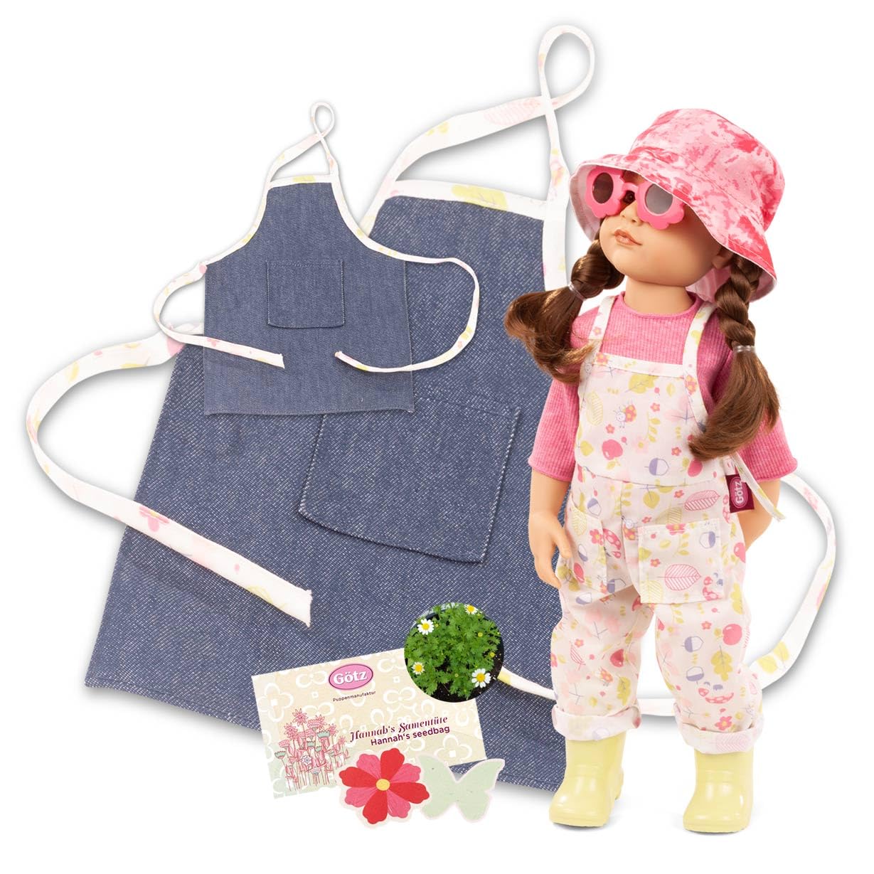 Лялька Götz 2359007 Hannah Gardening 50 см Коричневе волосся Коричневі очі 12 елементів, фото №1
