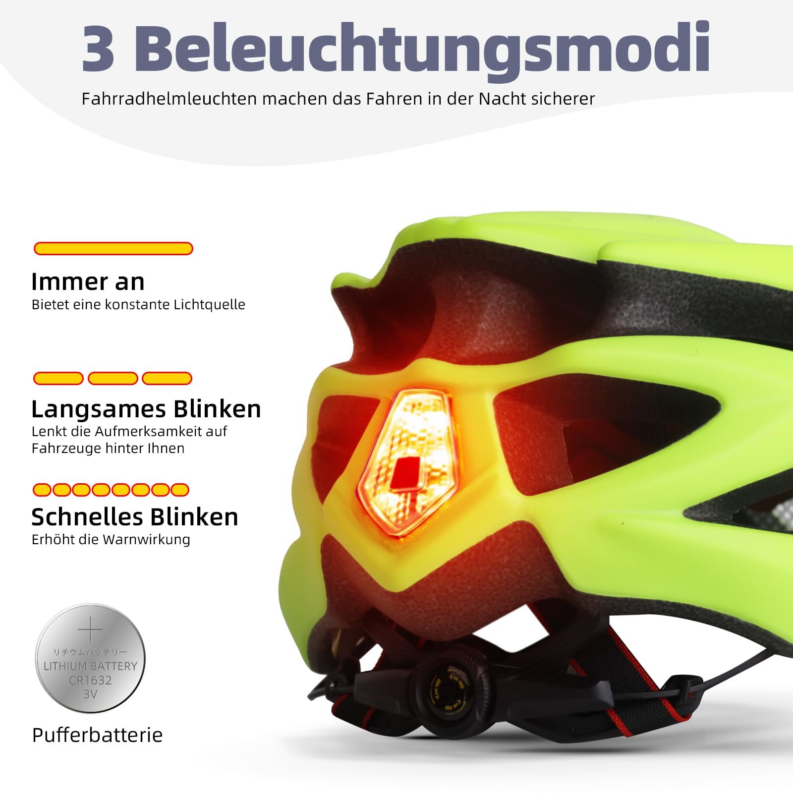 Шлем велосипедный Shinmax с LED подсветкой и съемным козырьком, фото №3