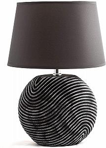 Настільна лампа BRUBAKER Zen Garden керамічна антрацитово-сіра 38 см - Фото 1