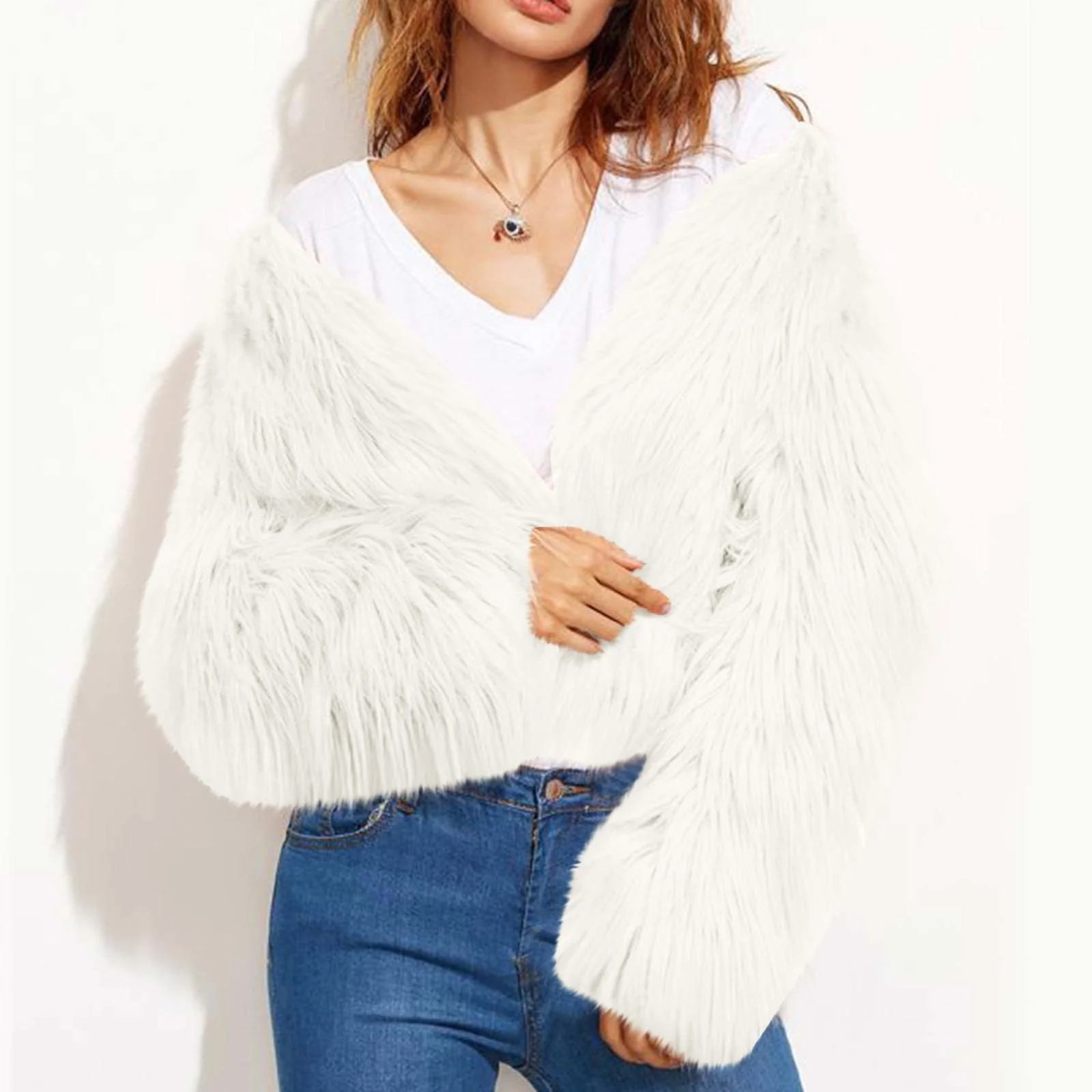 Жіноче пальто зі штучного хутра Елегантна, фото №6 Жіноче пальто зі штучного хутра Елегантна, фото №6