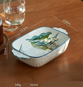 Форма для лазаньи и запекания керамическая многофункциональная с двумя ручками для духовки и микроволновой печи synthetic.ua - Фото 1