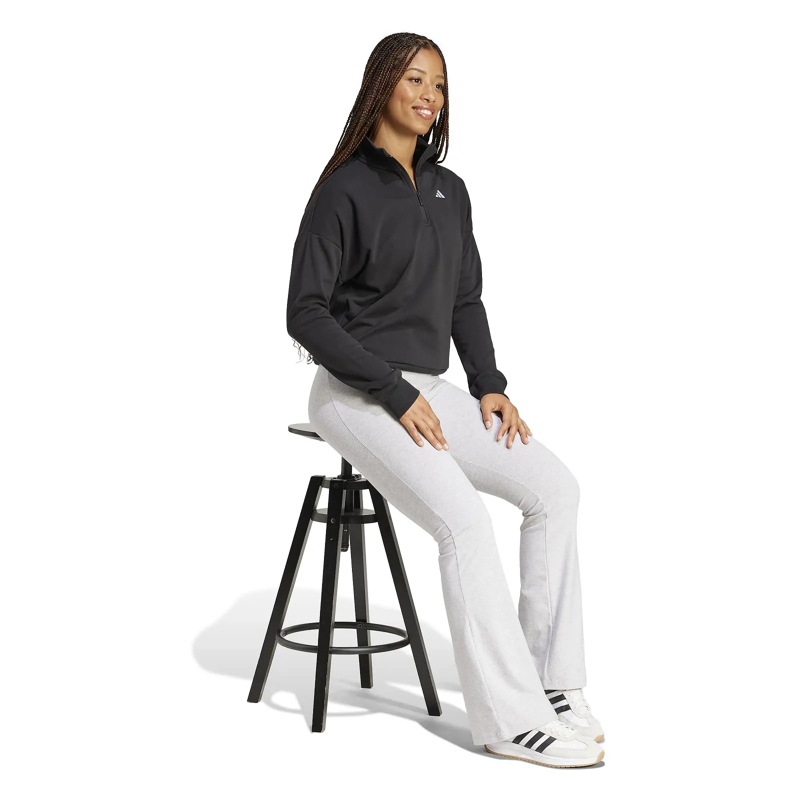 Женская Толстовка adidas Essentials Small Logo French Terry Quarter Zip (1 шт.), фото №4 Женская Толстовка adidas Essentials Small Logo French Terry Quarter Zip (1 шт.), фото №4