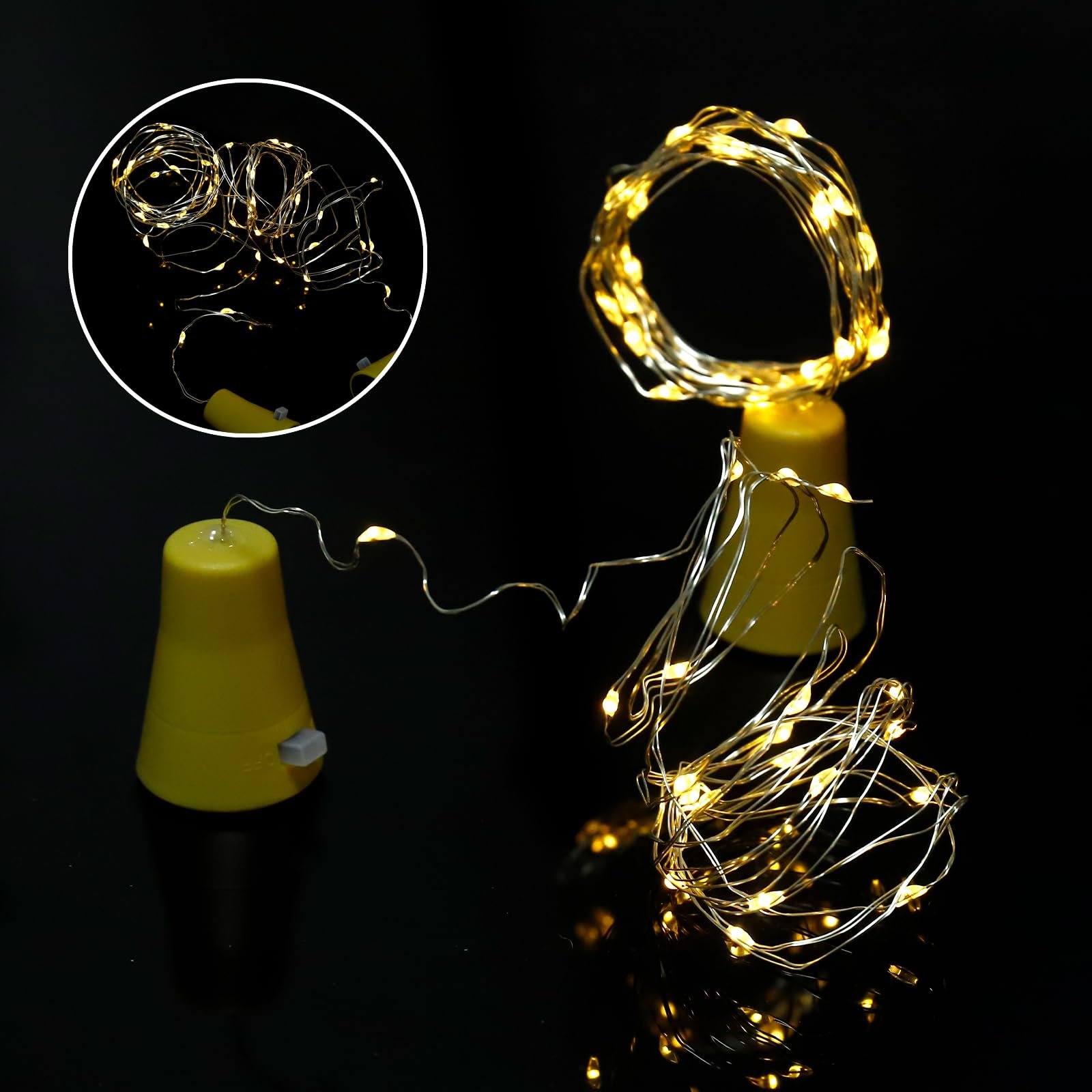 Гірлянда ENLACE Сонячна Для Пляшок 2 м 20 LED Теплий Білий, фото №4