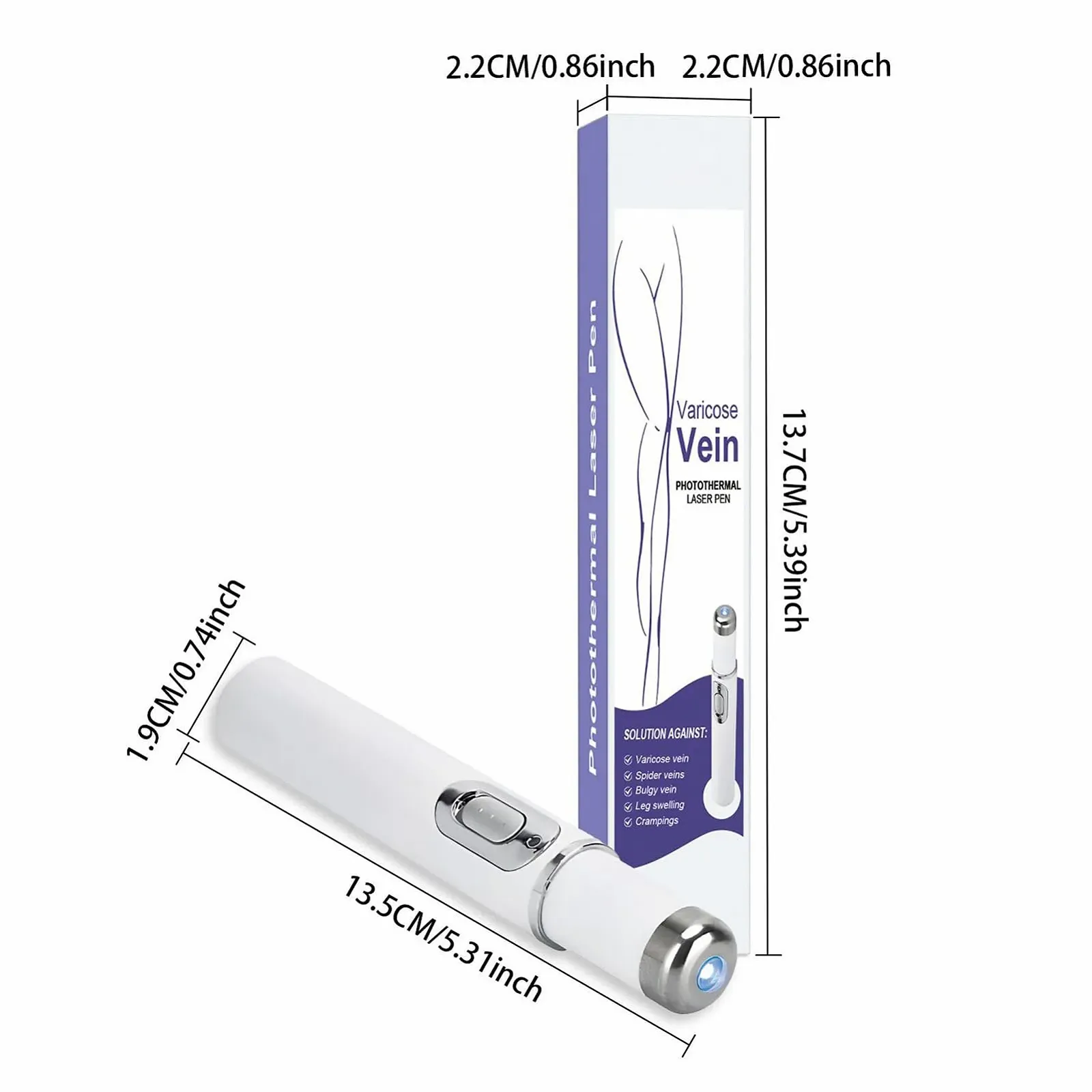 Прибор для удаления сосудистых сеточек Wireless Vein Care Pen беспроводной, фото №6