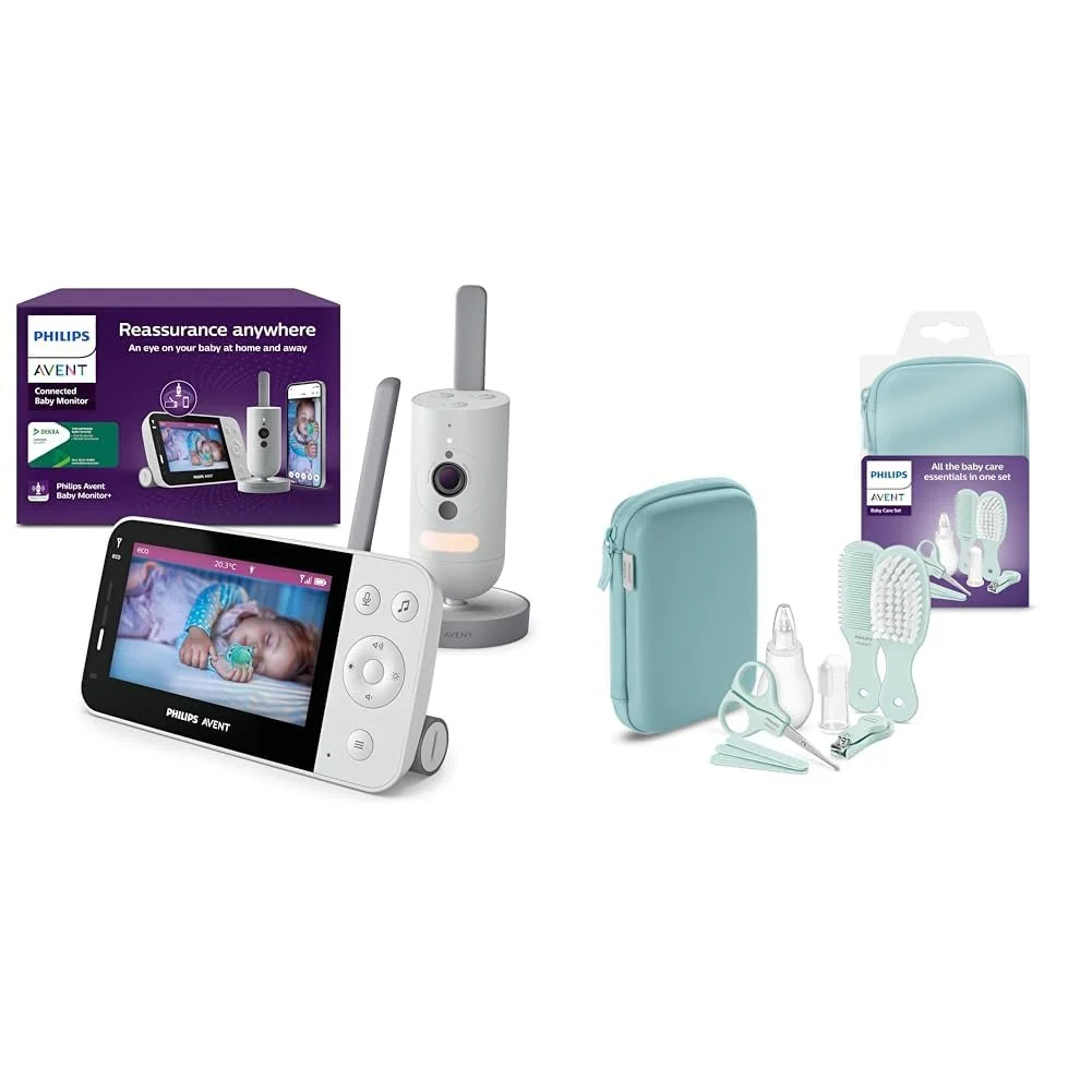 Набір відеоняня Philips Avent SCD951/26 WiFi 1080p + набір для догляду SCH401/00 9 предметів, фото №1