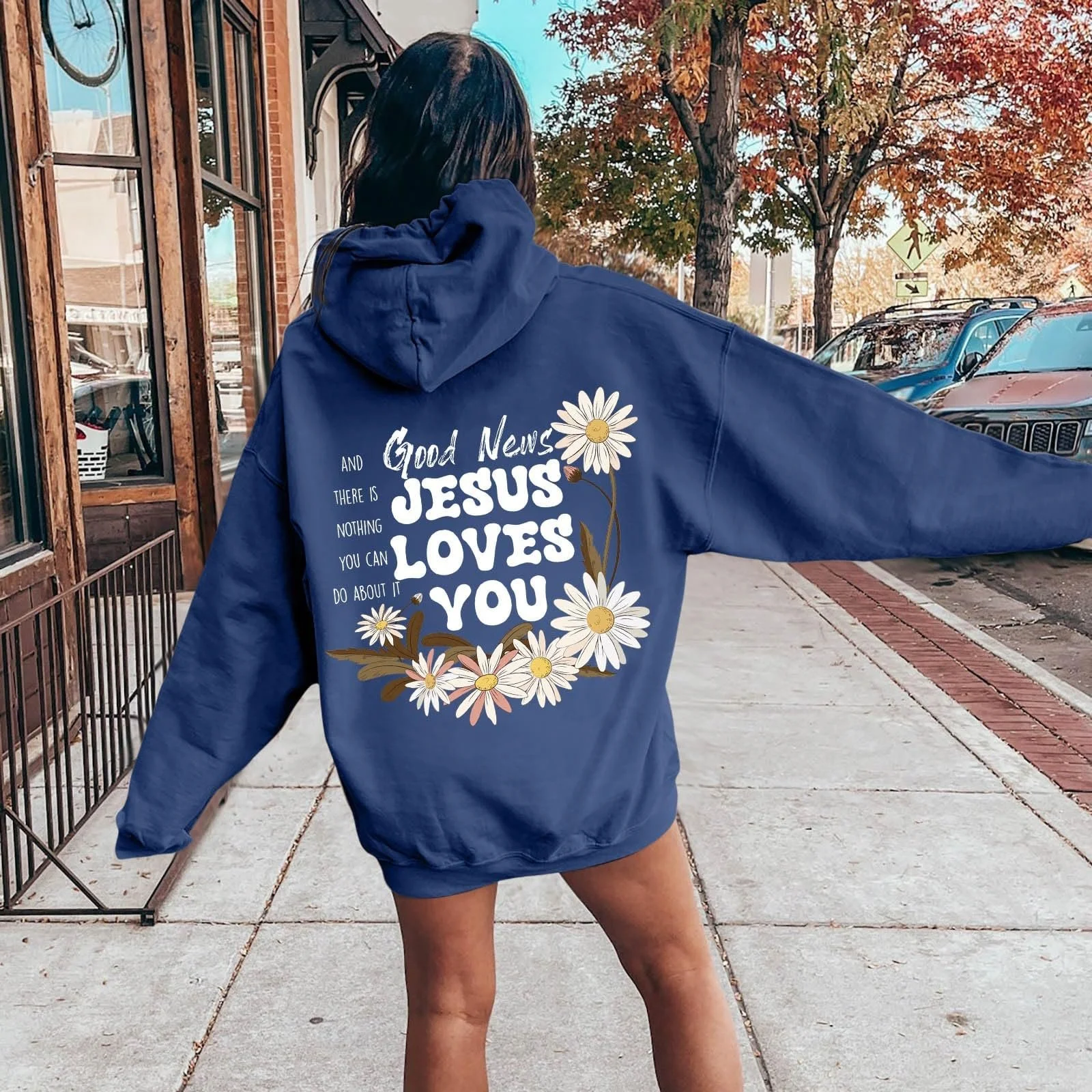 Женские Худи Сердце Свободный крой Толстовка Ретро с принтом На молнии Спортивный стиль Куртка, фото №2