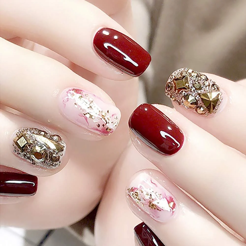 Набір Золота фольга Блискітки Різні кольори 6 шт, фото №3